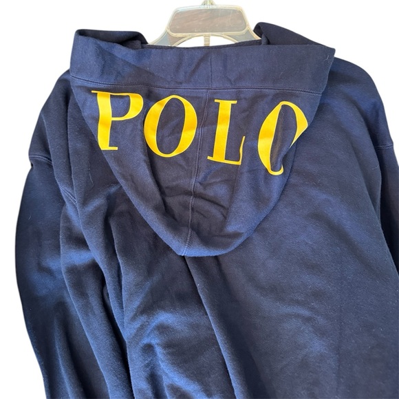 Polo Ralph Lauren Navy Blue Men's Robe With Hood - Picture 3 of 4